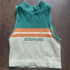 Nordstrom Mock Neck Crop Top